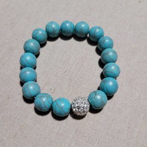 Stella & Dot Turquoise Soiree Pave Bracelet